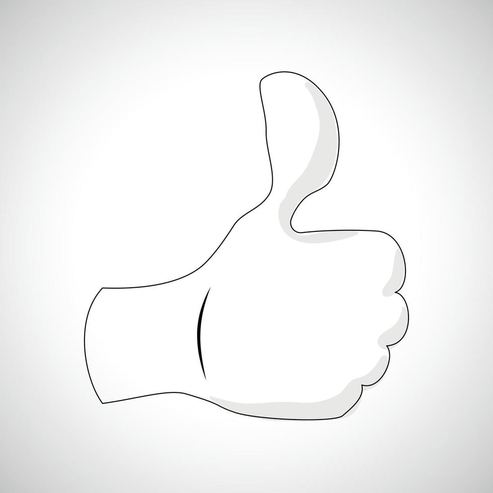 Comics Hand icon vector