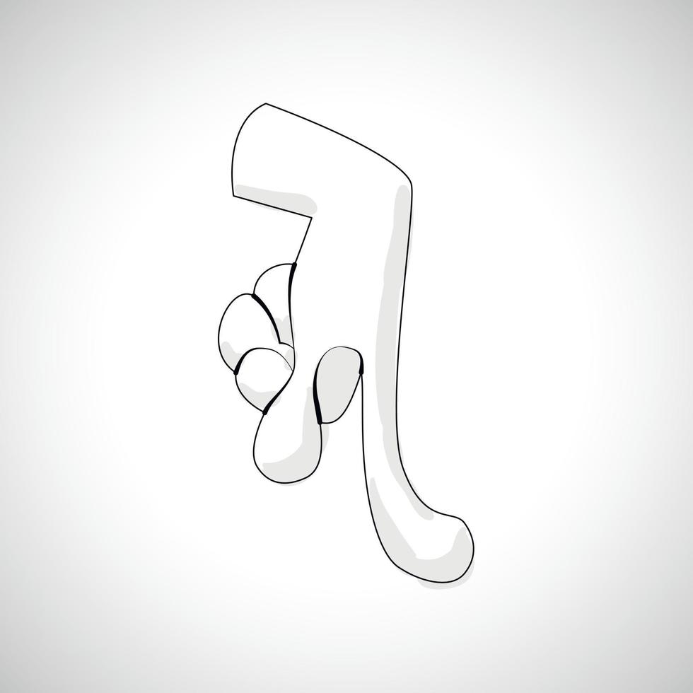 Comics Hand icon vector