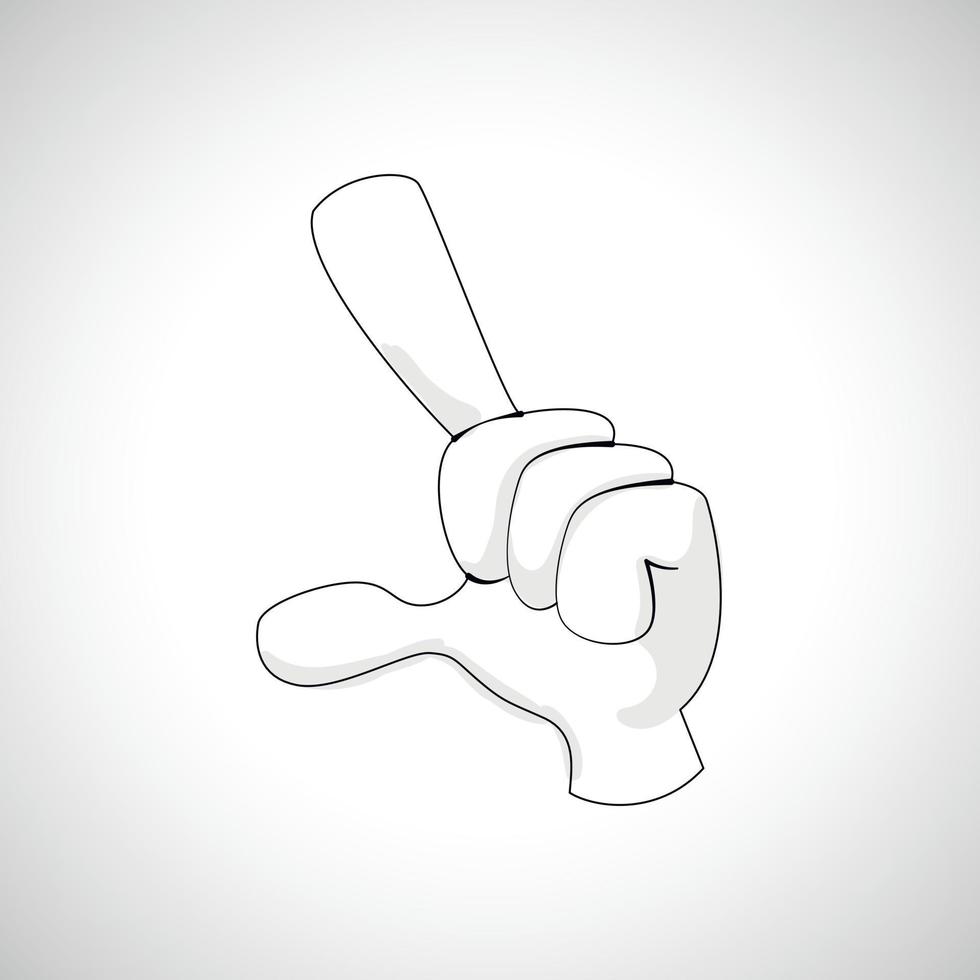 Comics Hand icon vector