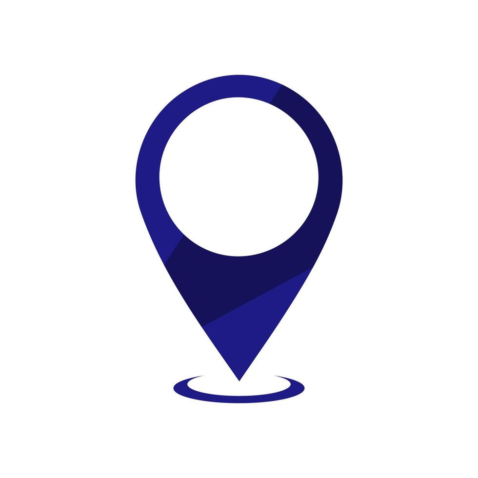 GPS icon vector logo design. Map pointer icon. Pin location symbol.