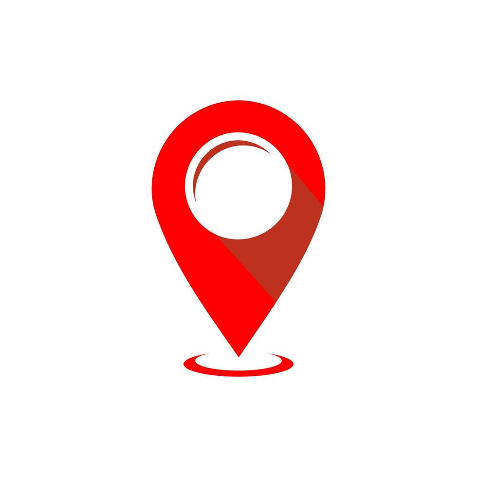 GPS icon vector logo design. Map pointer icon. Pin location symbol.