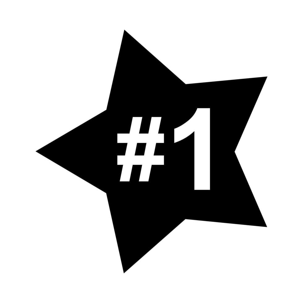 Number 1 one icon logo design for champion winner leader design vector template