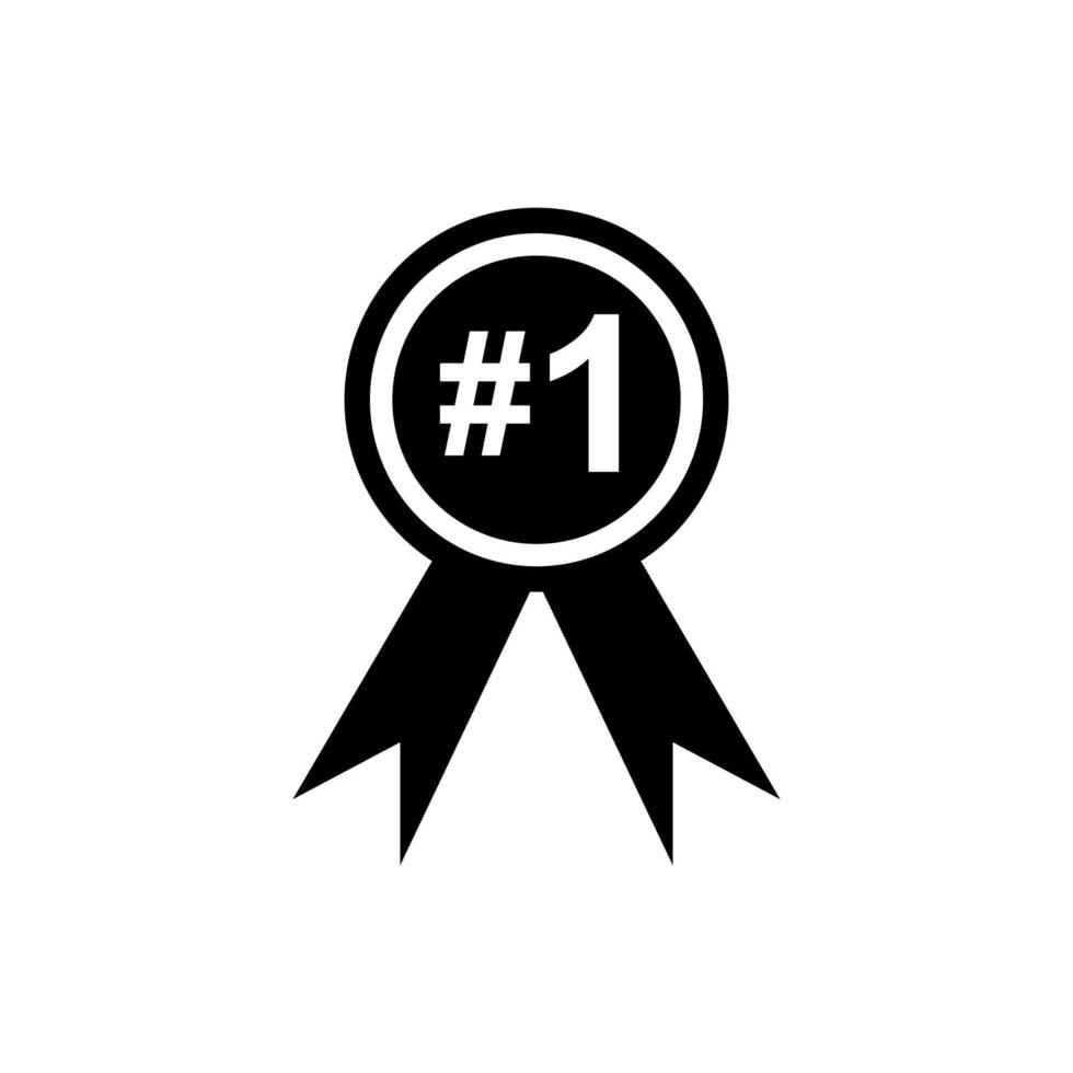 Number 1 one icon logo design for champion winner leader design vector template