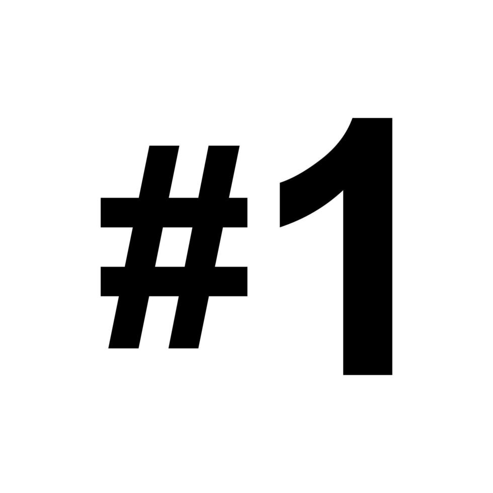 Number 1 one icon logo design for champion winner leader design vector template