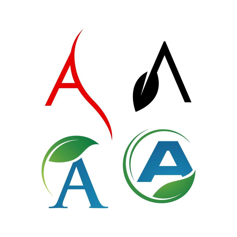 Letter A Logos a Modern triangle logo vector inspirations