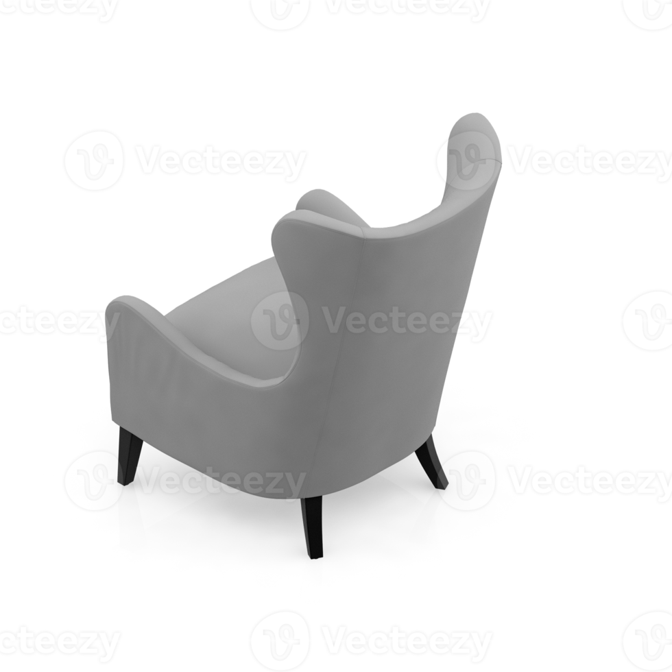 Isometric Armchair Isolated 3D render png