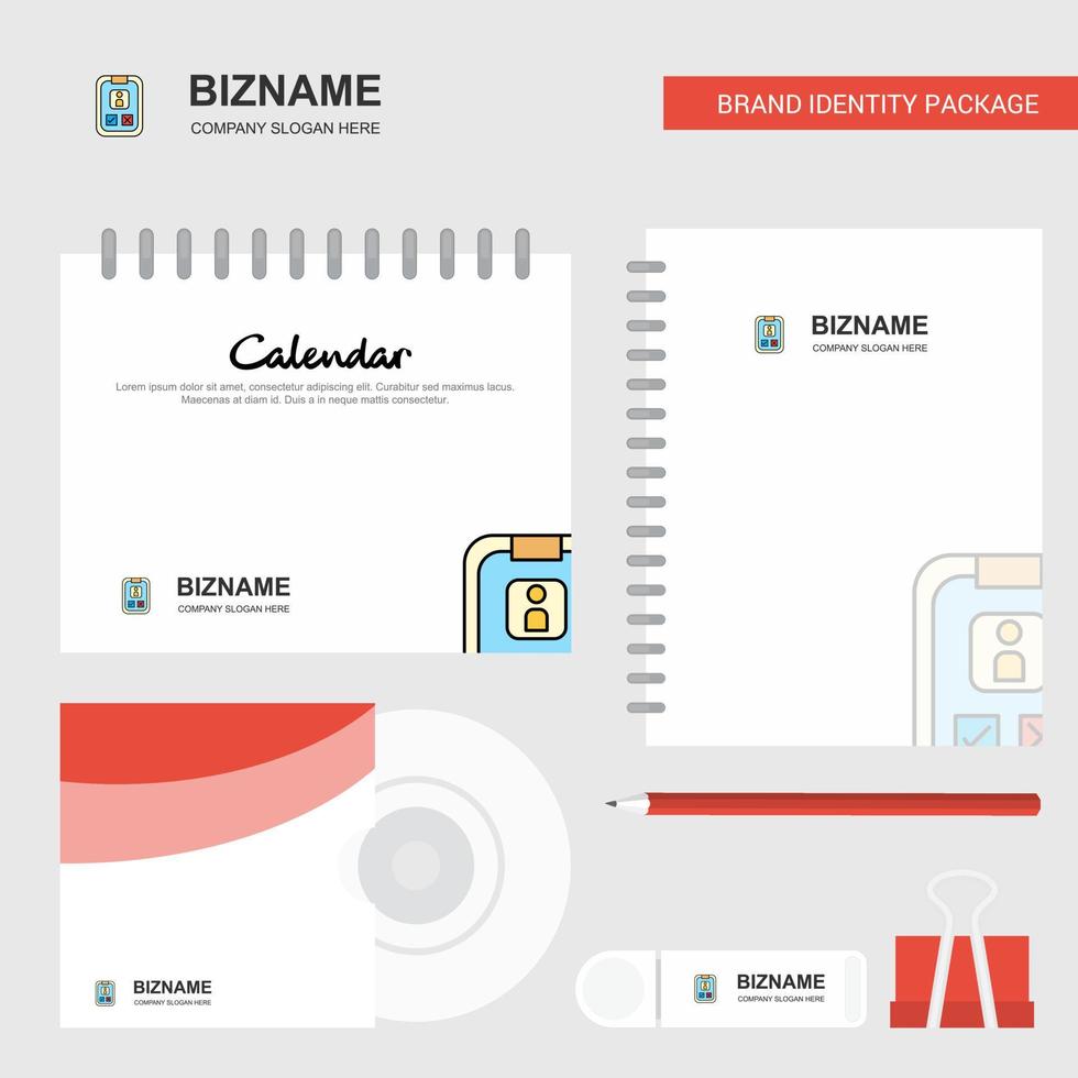 Social media user profile Logo Calendar Template CD Cover Diary and USB Brand Stationary Package Design Vector Template