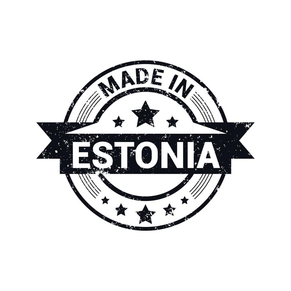 Estonia stamp design vector