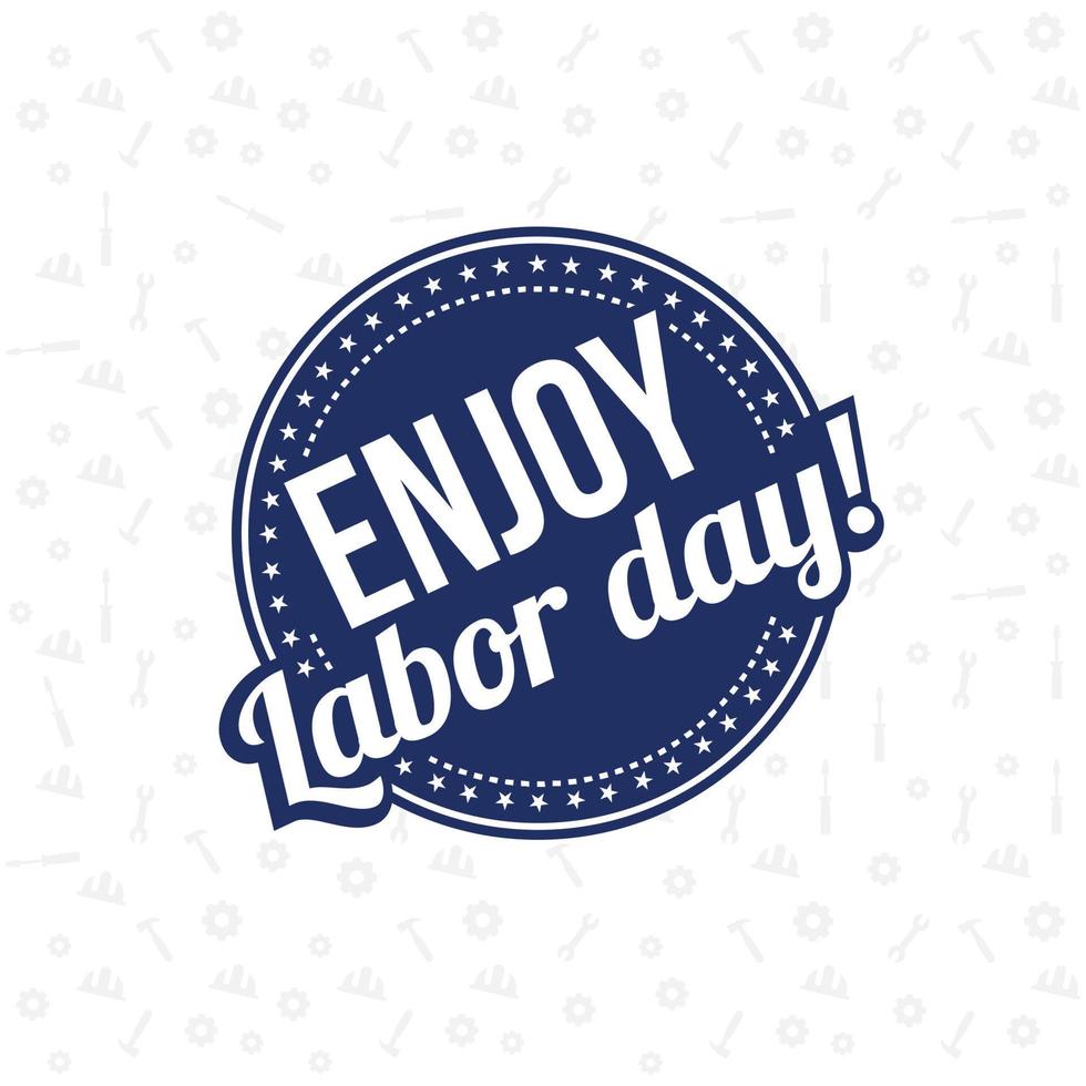 Happy Labour day design with creative background vector