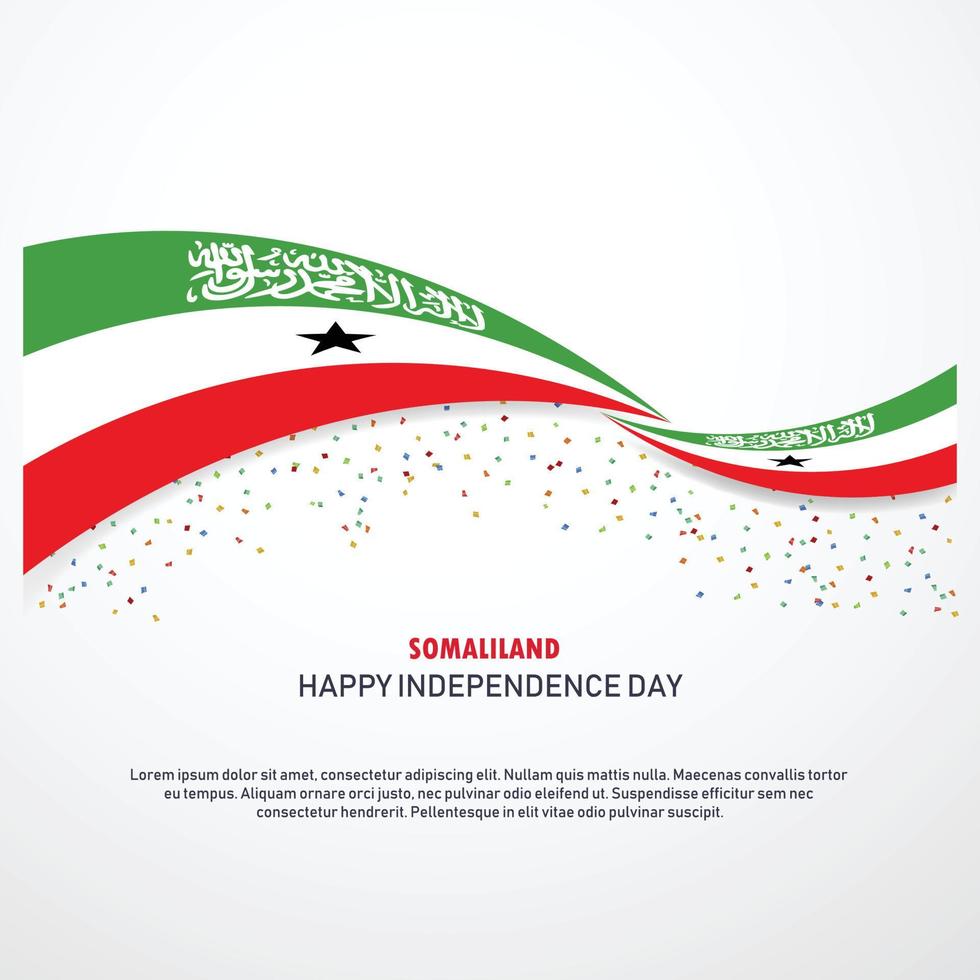 Somaliland Happy independence day Background vector