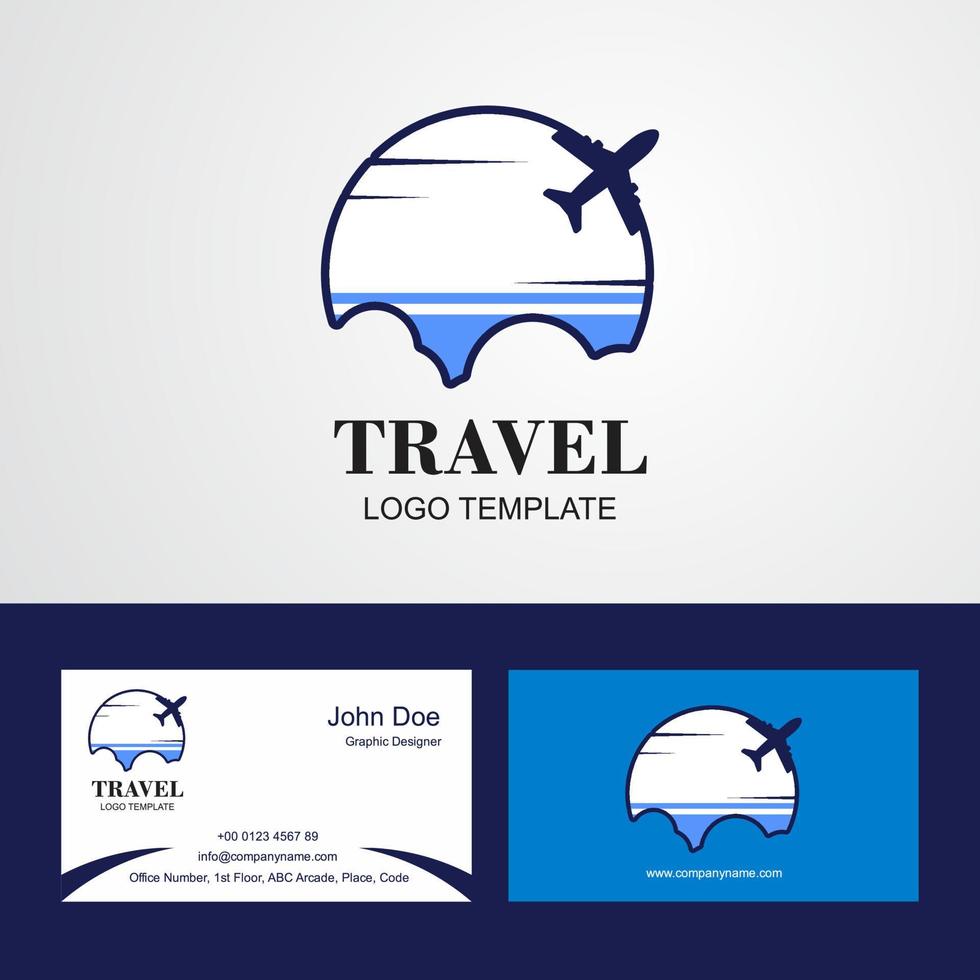logotipo de la bandera de la república de altai de viaje y diseño de tarjeta de visita vector