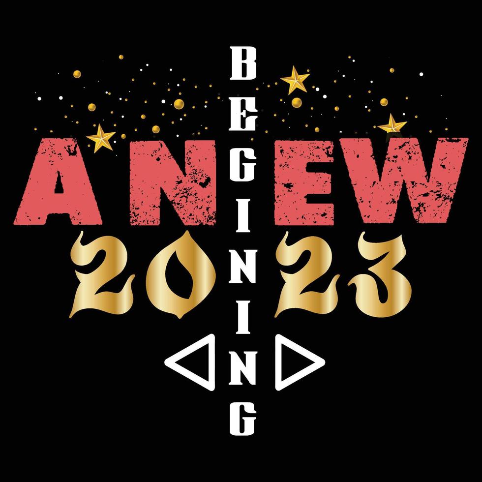 new year T Shirt Design. these would be the best deal for upcoming new year 2023. happy new year. vector