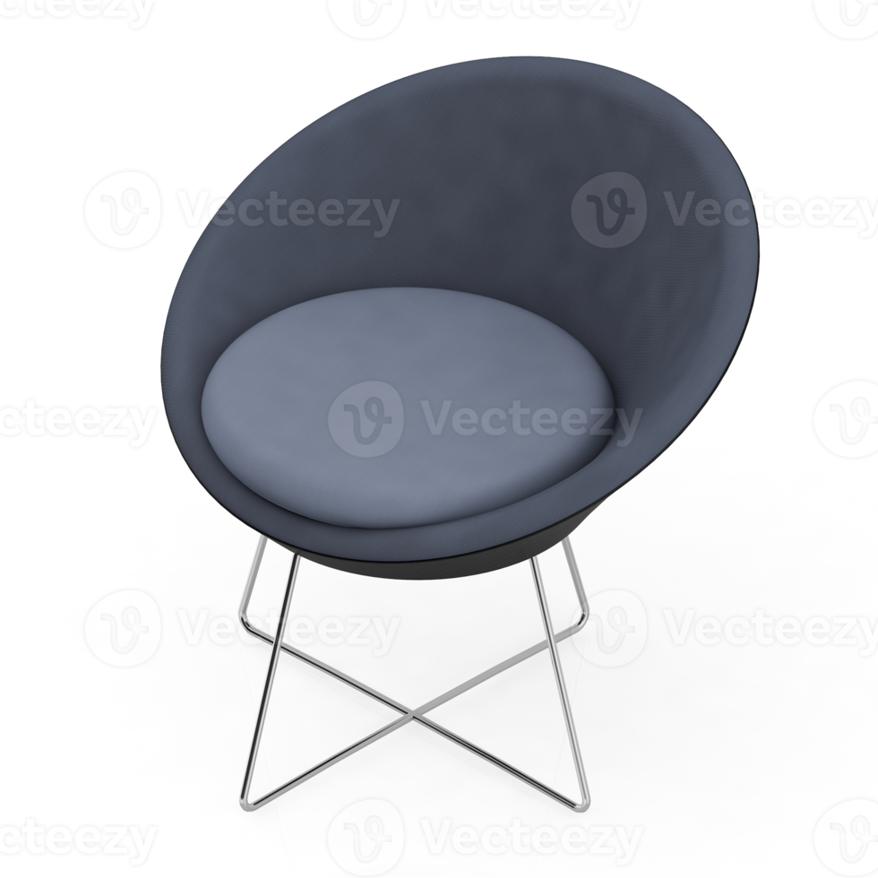 isometrischer stuhl 3d-rendering isoliert png