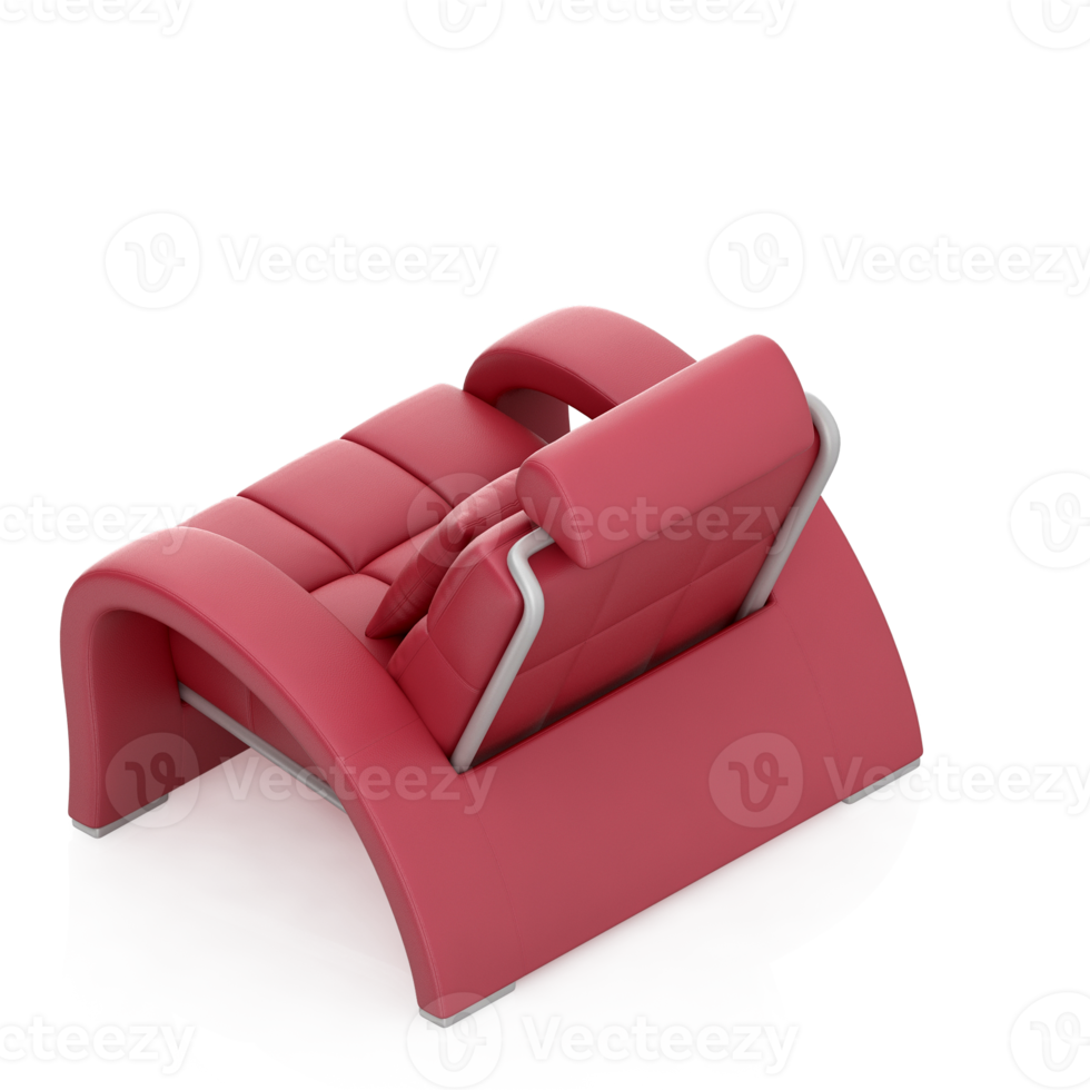 Isometric Armchair Isolated 3D render png