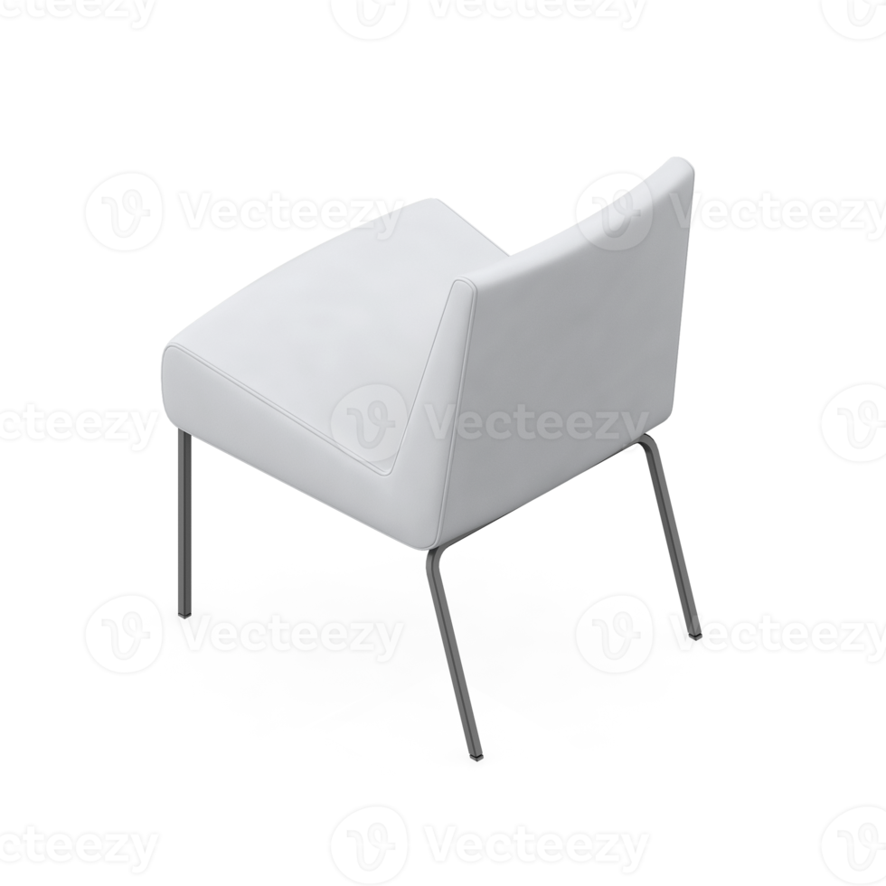 Isometric Chair 3D isolated rendering png