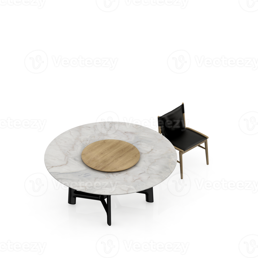 Isometric Table 3D render png