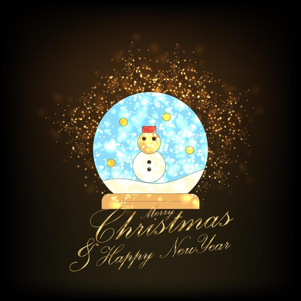 Merry Christmas and Happy new Year Abstract Glitter background vector