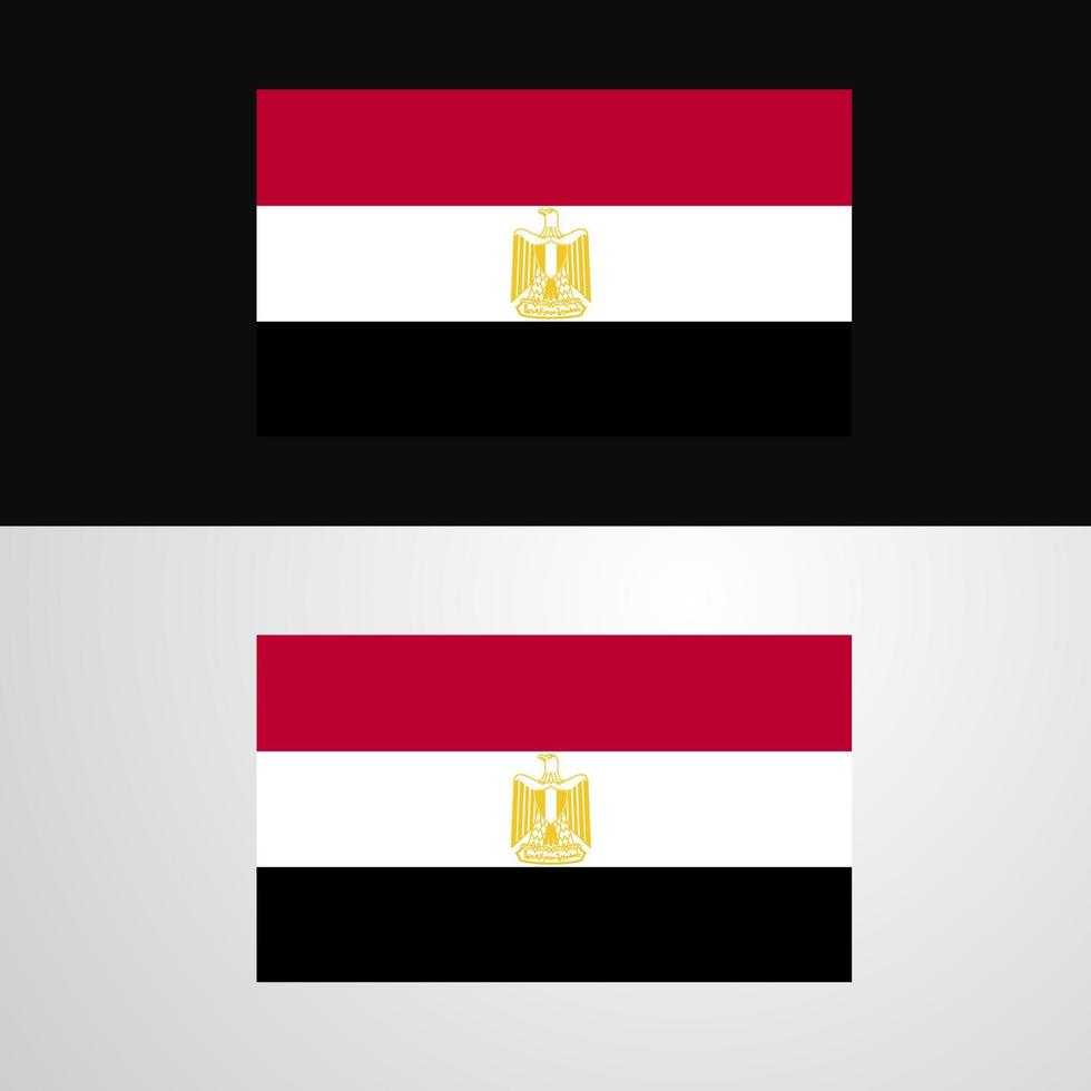 Egypt Flag banner design vector