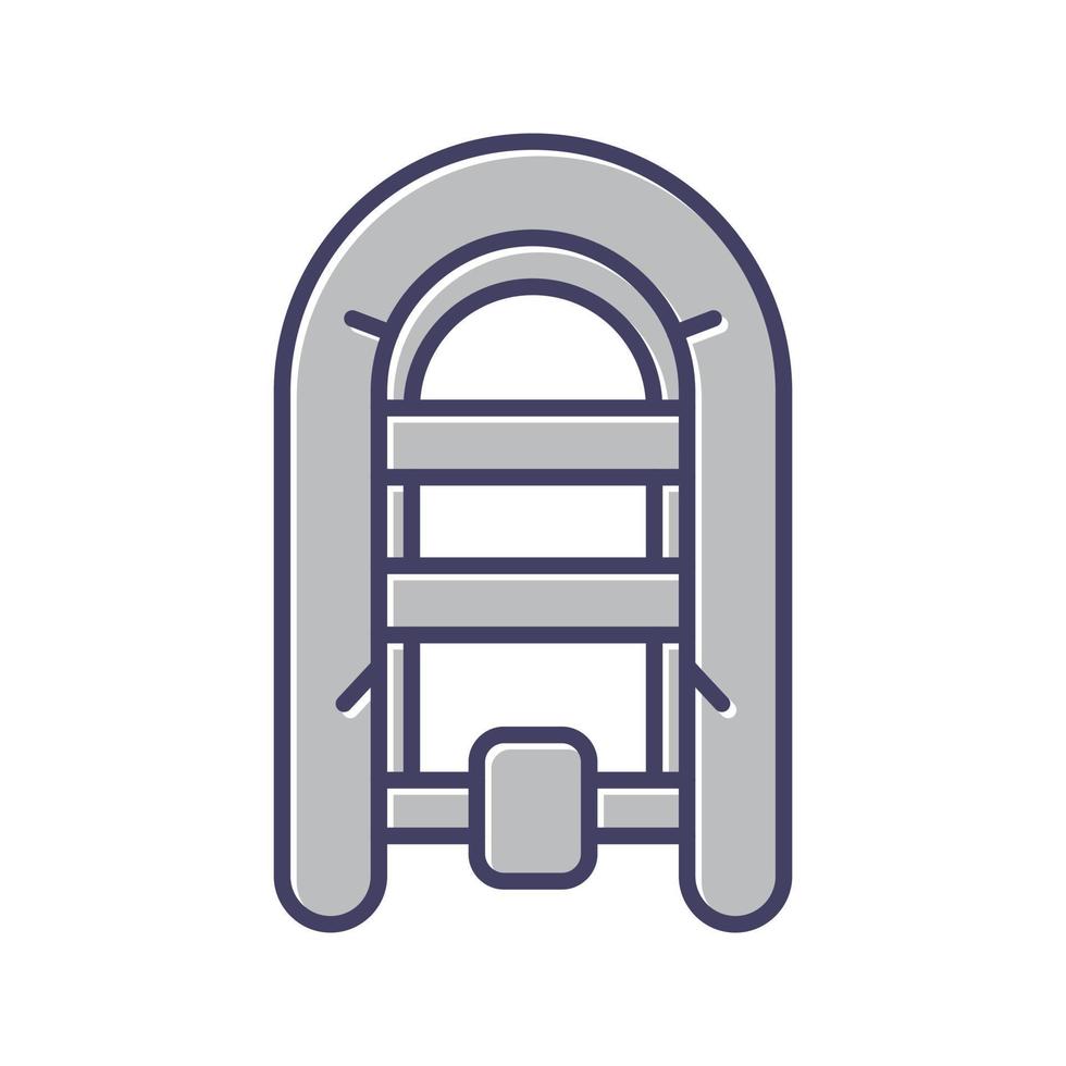 Inflatable Boat Vector Icon