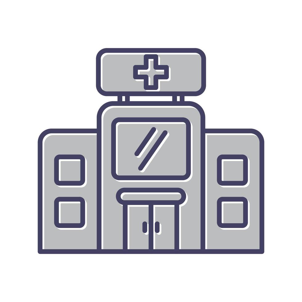 icono de vector de hospital