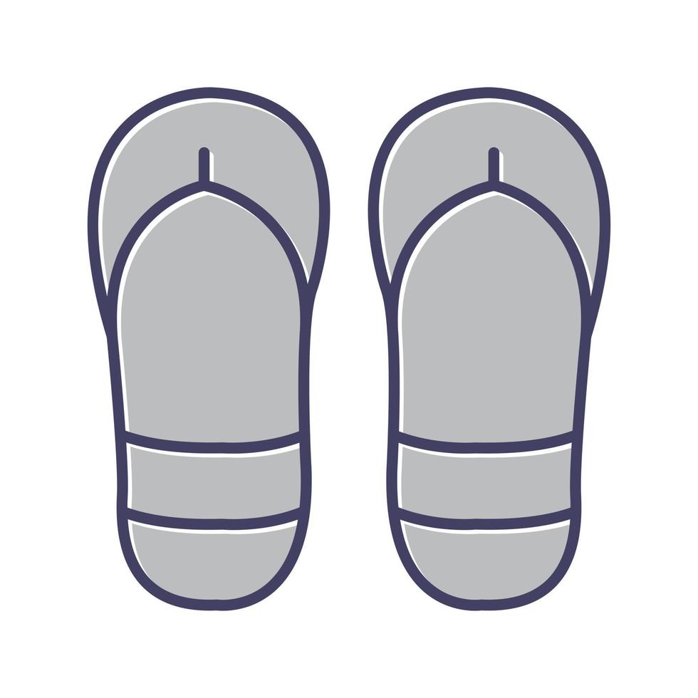 icono de vector de chanclas