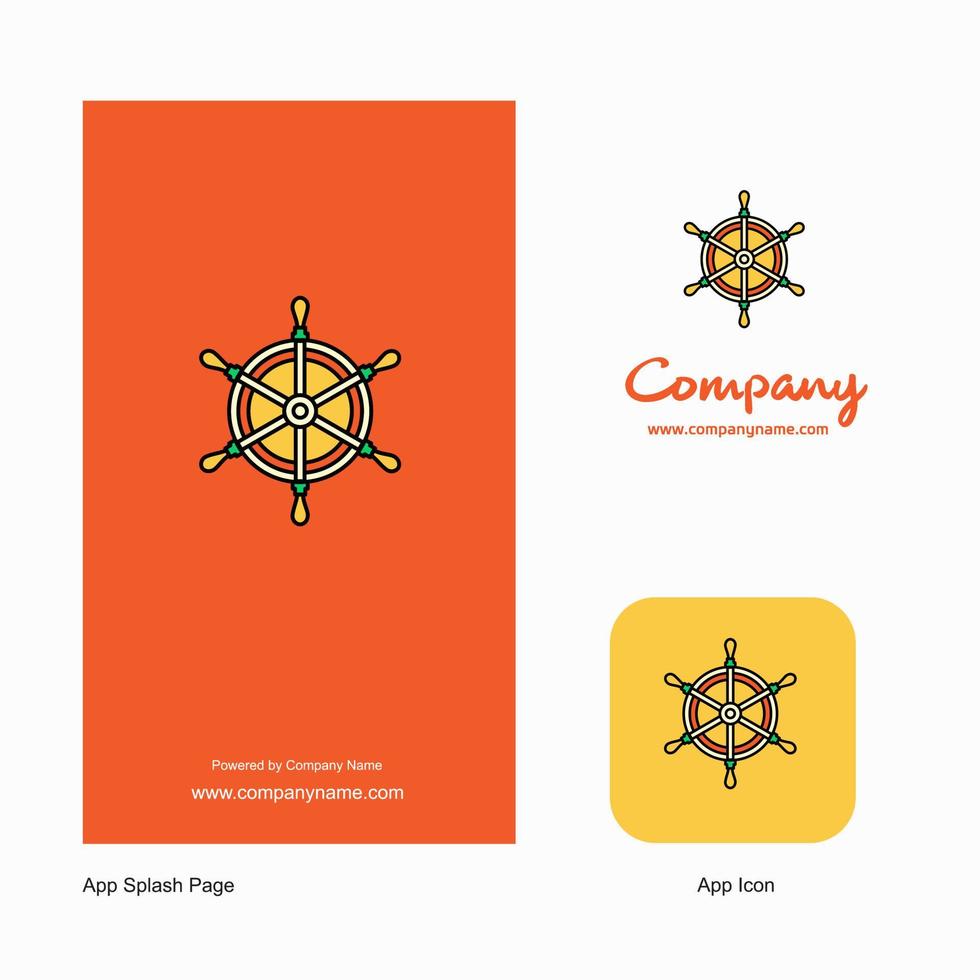 Steering Company Logo App Icon and Splash Page Design Creative Business App Design Elements vector