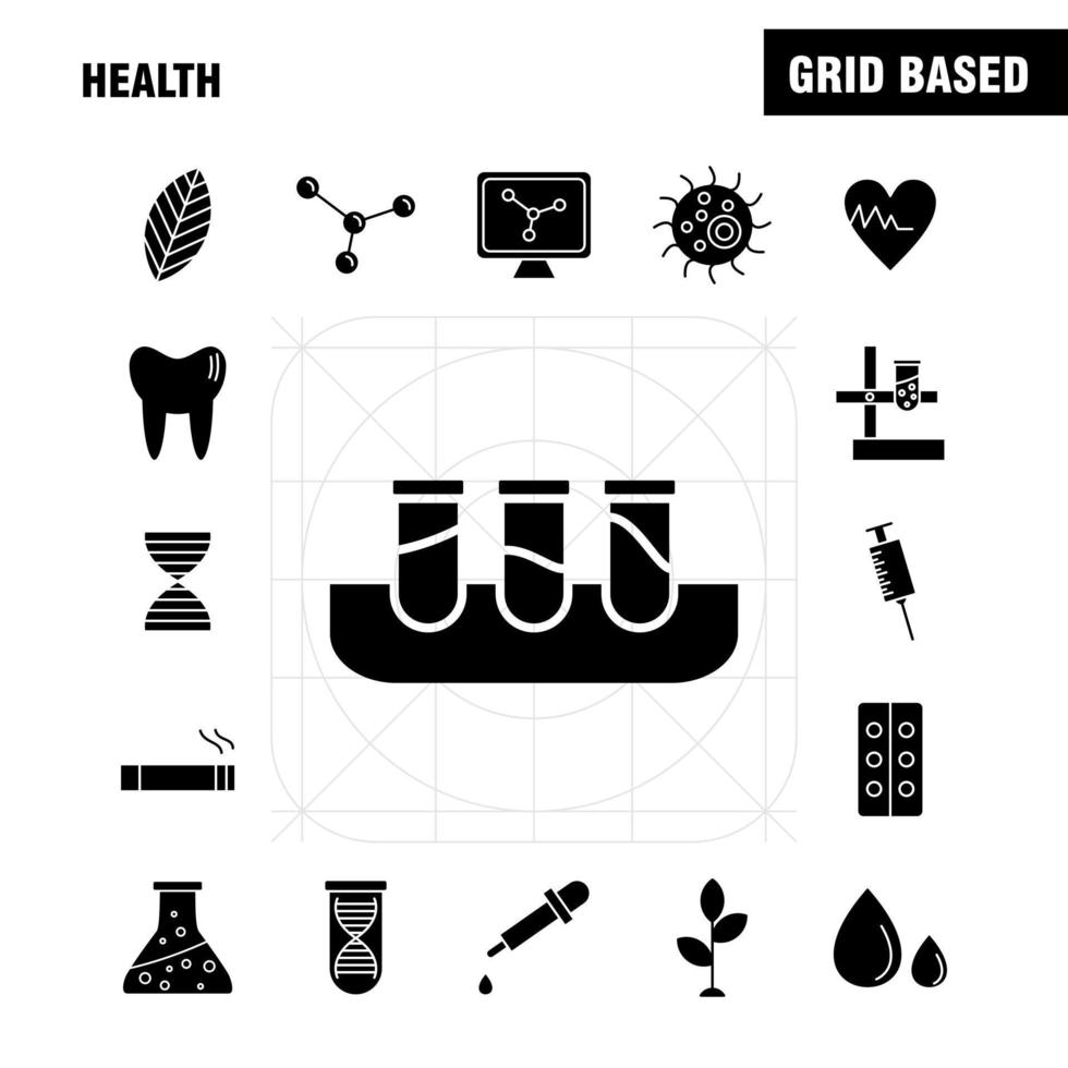 Health Solid Glyph Icon for Web Print and Mobile UXUI Kit Such as Biology Lab Plant Science Biology Flask Lab Science Pictogram Pack Vector