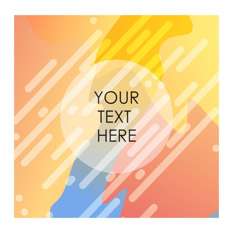 Colorful background with typography design vector