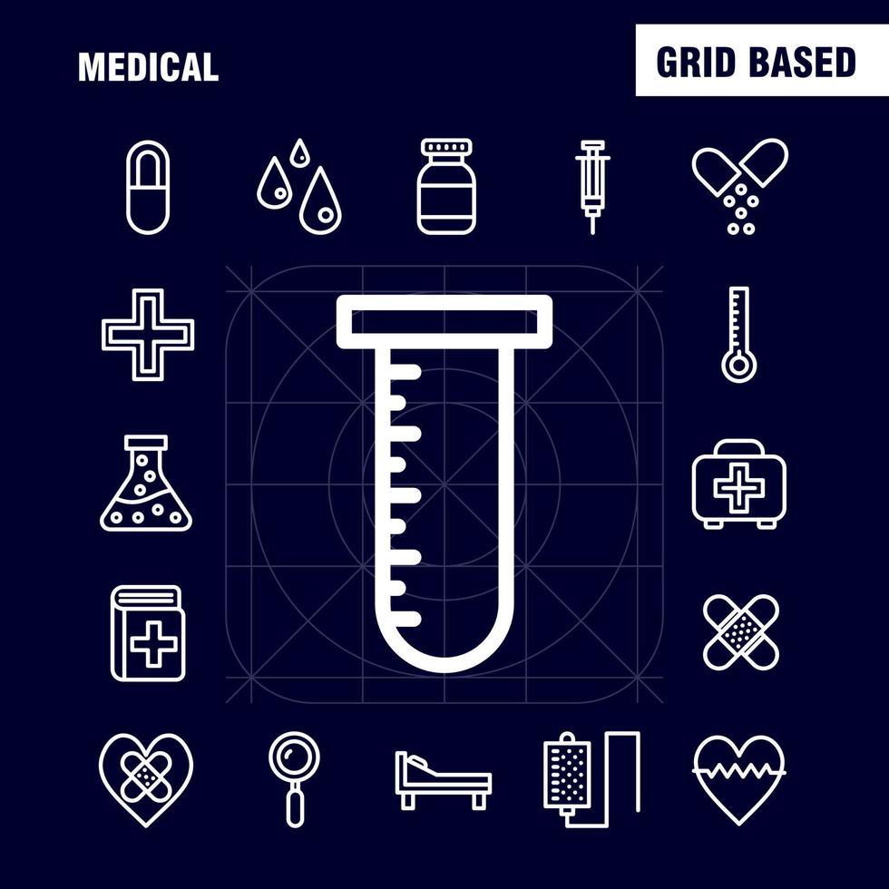 Medical Line Icon Pack For Designers And Developers Icons Of Health Healthcare Medical Bandage Breakup Broken Heart Medical Vector