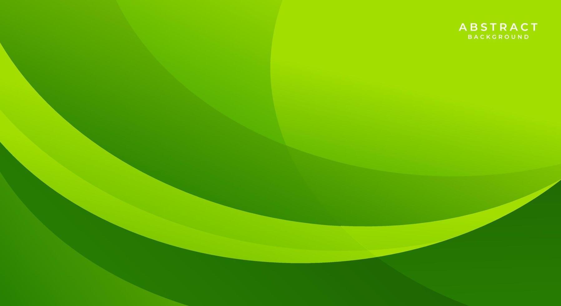 Abstract curve green background vector
