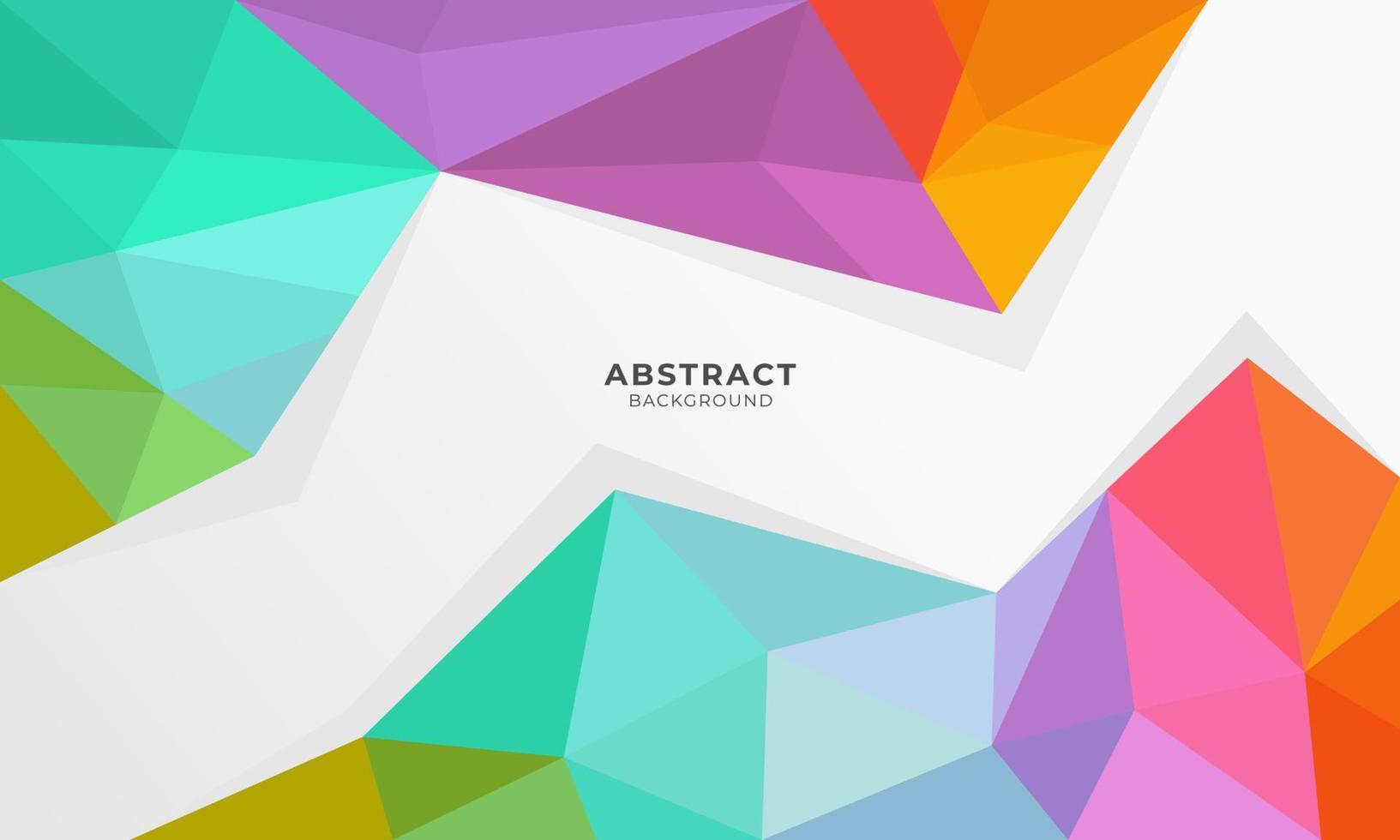 Abstract colorful polygonal background vector