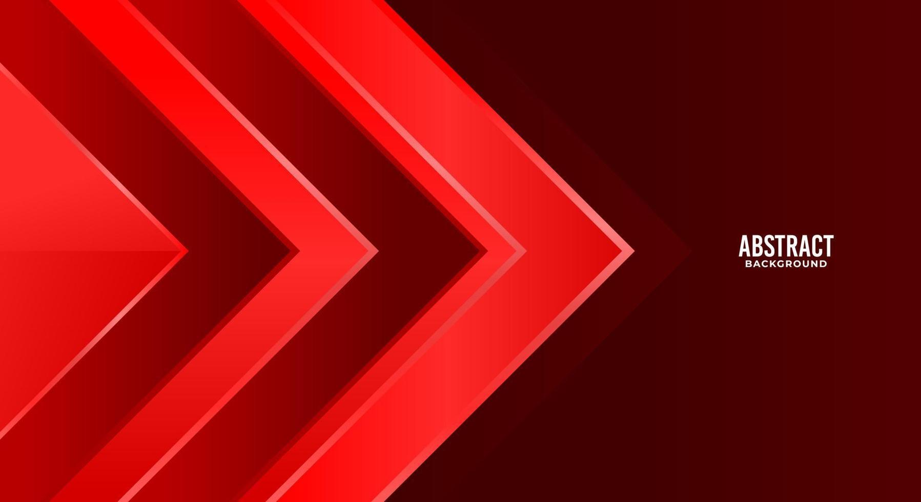 Modern red arrow background vector
