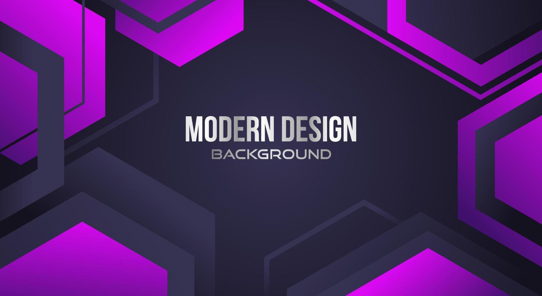 Gradient purple geometric shapes on dark background vector