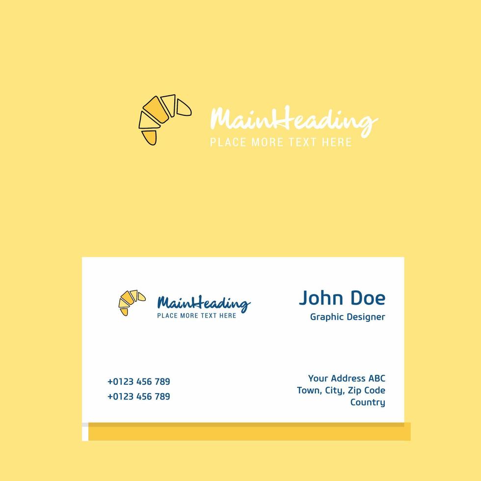 Bun logo Design with business card template Elegant corporate identity Vector
