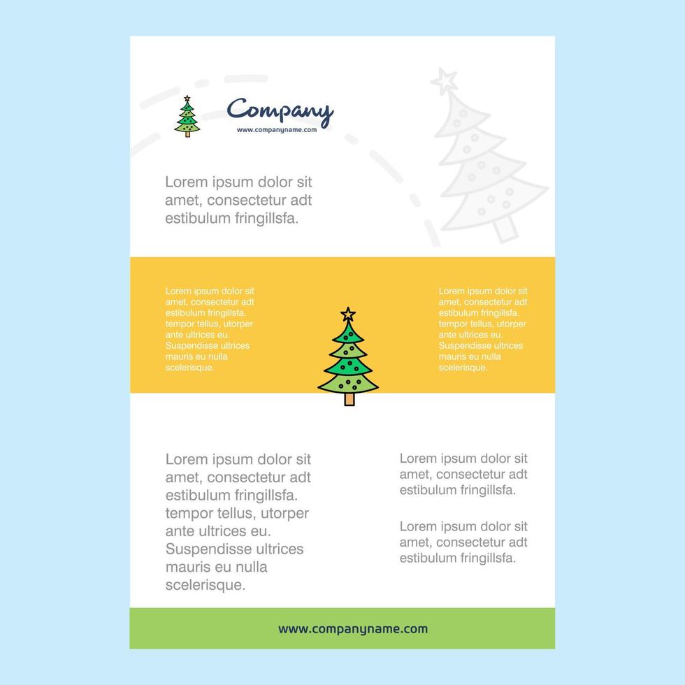 Template layout for Christmas calendar comany profile annual report presentations leaflet Brochure Vector Background