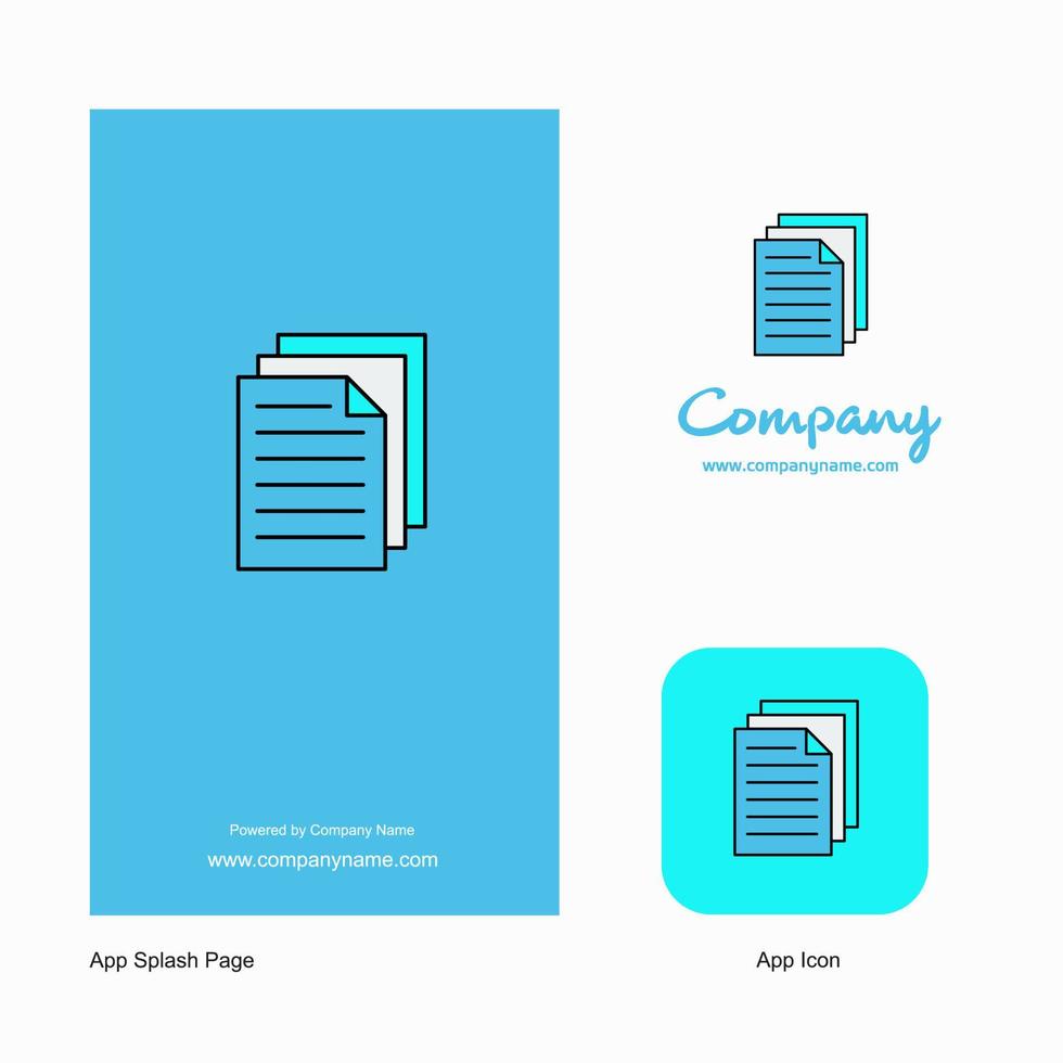 Printer Company Logo App Icon and Splash Page Design Creative Business App Design Elements vector