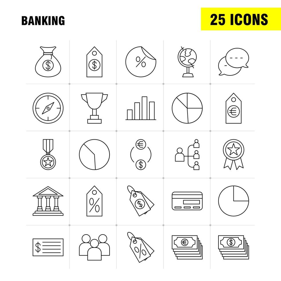 Banking Line Icon for Web Print and Mobile UXUI Kit Such as Achievement Award First Medal Prize Achievement Award First Pictogram Pack Vector