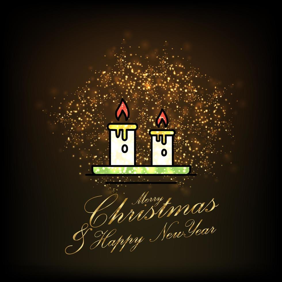 Merry Christmas and Happy new Year Abstract Glitter background vector