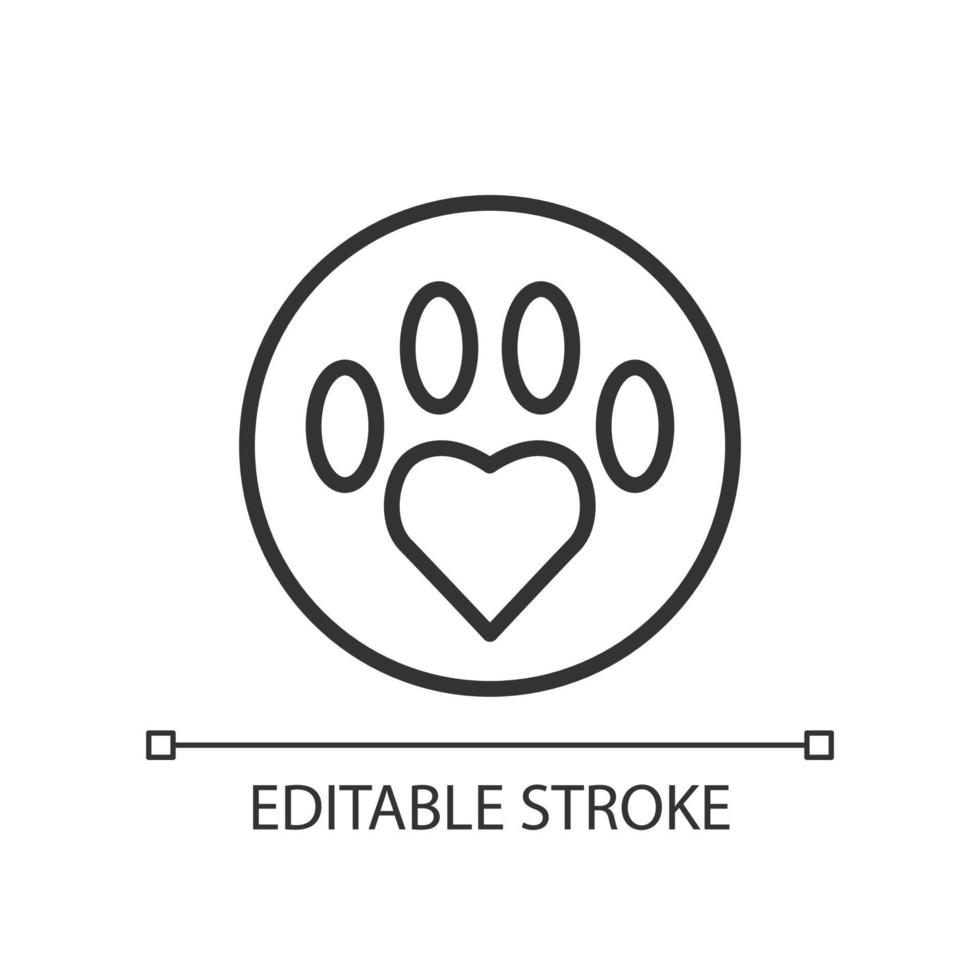 Animal hospital linear icon. Keep pet healthy. Caring for animals in  shelter. Volunteer program. Thin line illustration. Contour symbol. Vector  outline drawing. Editable stroke. 14025907 Vector Art at Vecteezy