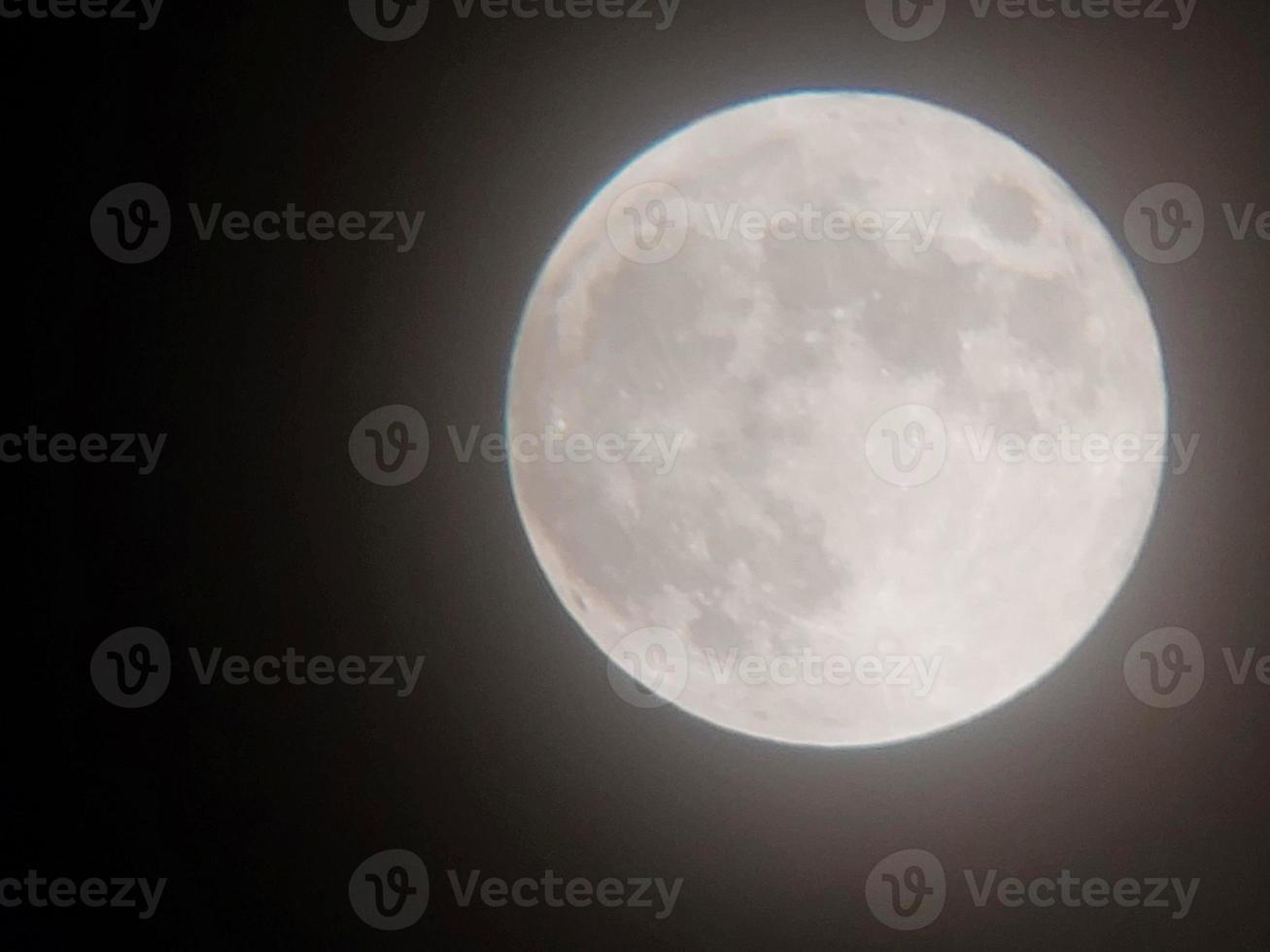 Night moon close-up on the sky photo