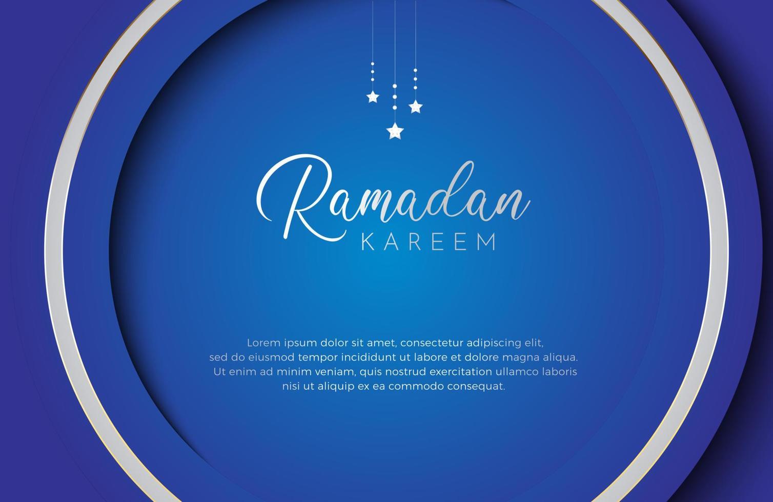 Ramadan kareem traditional islamic festival background vector