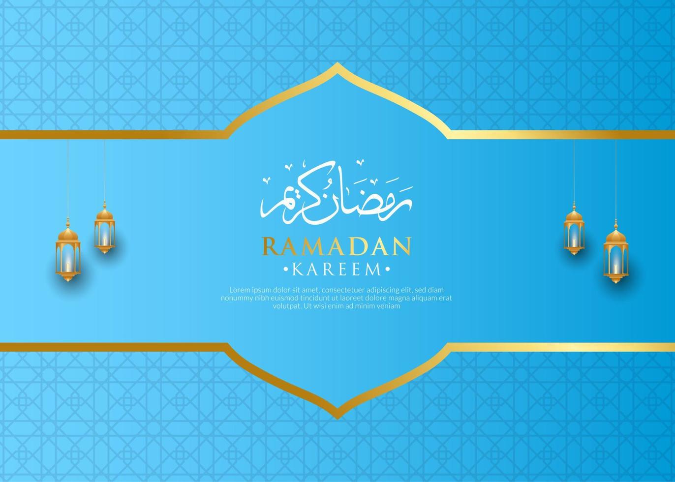 Ramadan Kareem background in luxury style Vector illustration