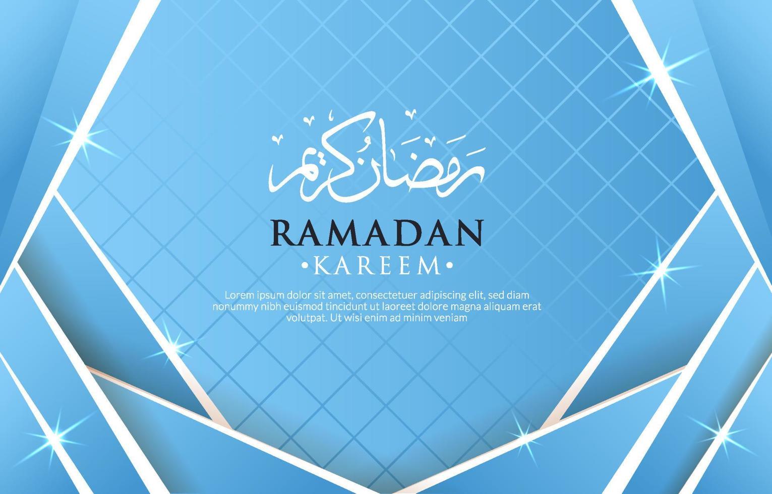 Ramadan kareem arabic luxury ornamental background vector