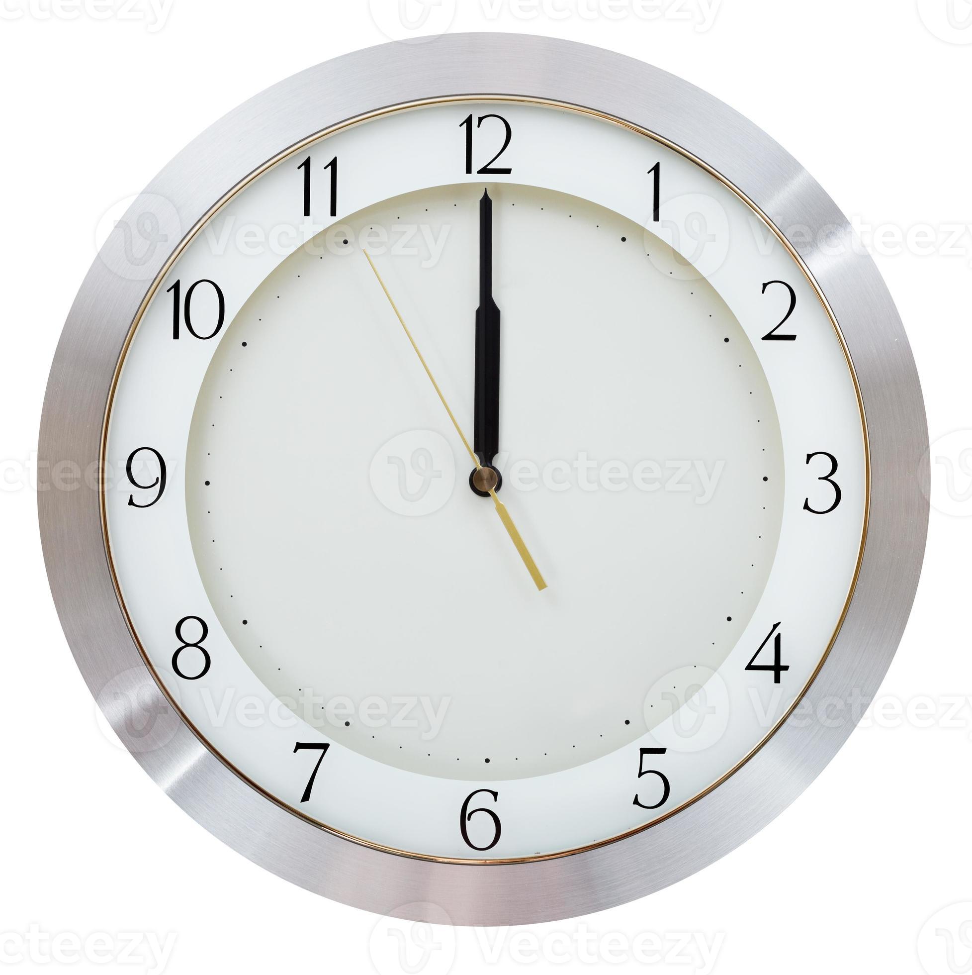 without five seconds twelve o clock 14026855 Stock Photo at Vecteezy