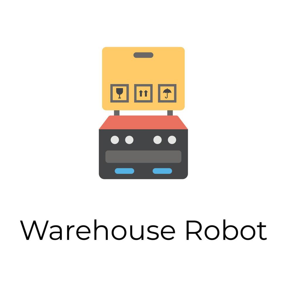 Robot Palletizing System vector