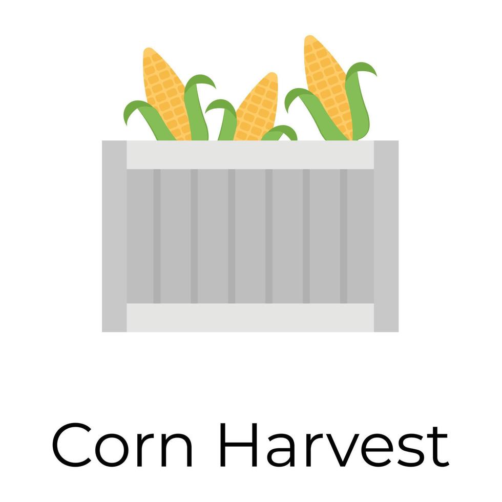 Trendy Corn Harvest vector