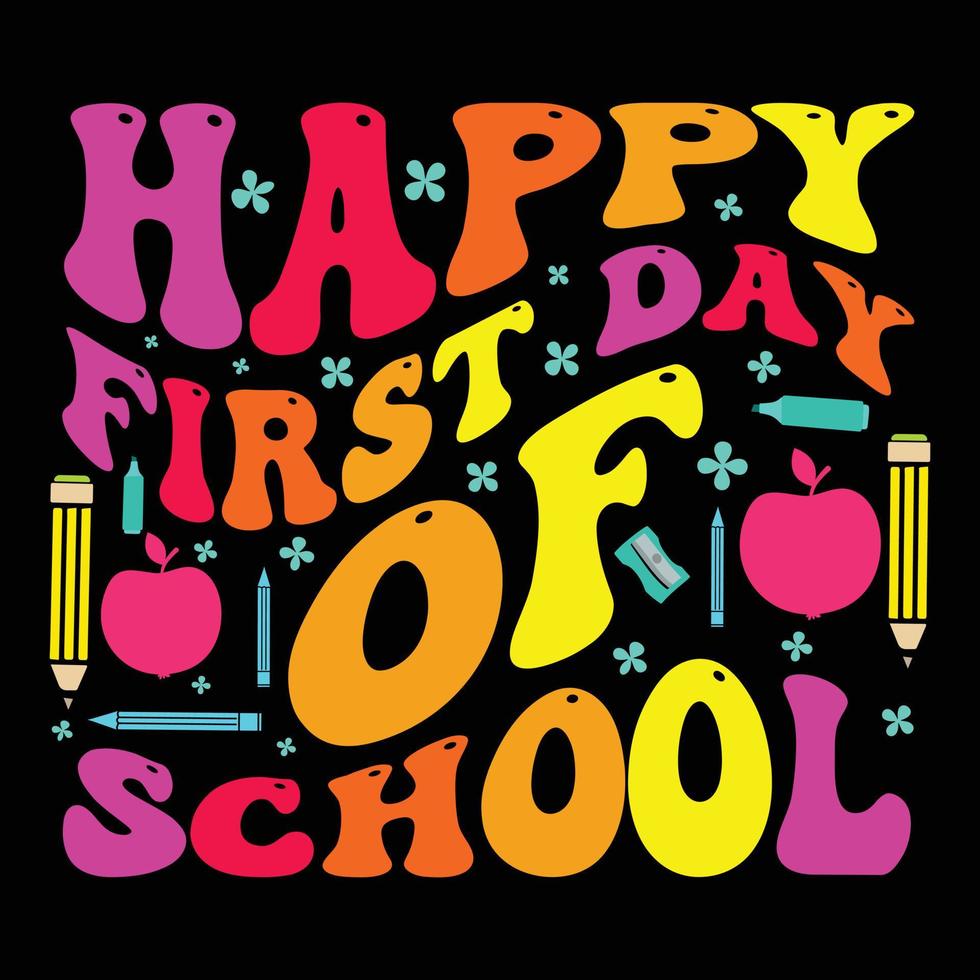 100 Days of school vector T shirt Design