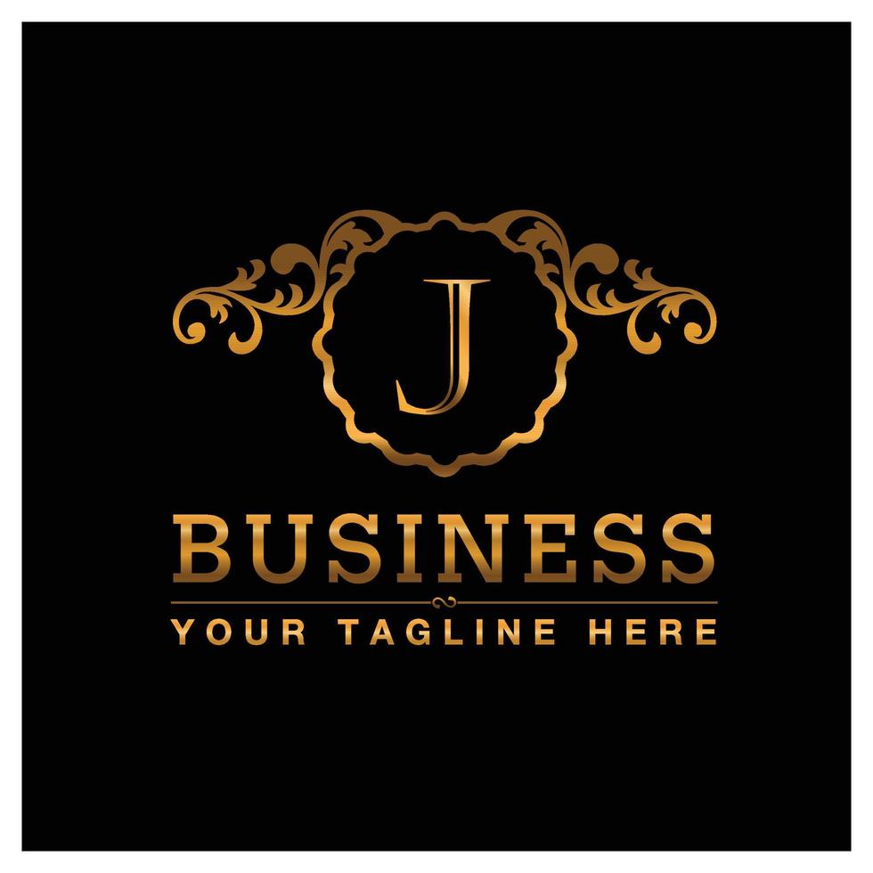 Alphabetic logo design with elegent design and typography vector