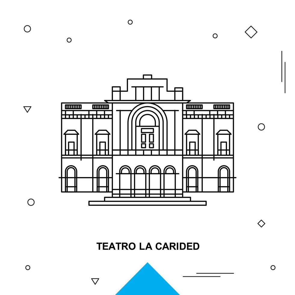 TEATRO LA CARIDED vector