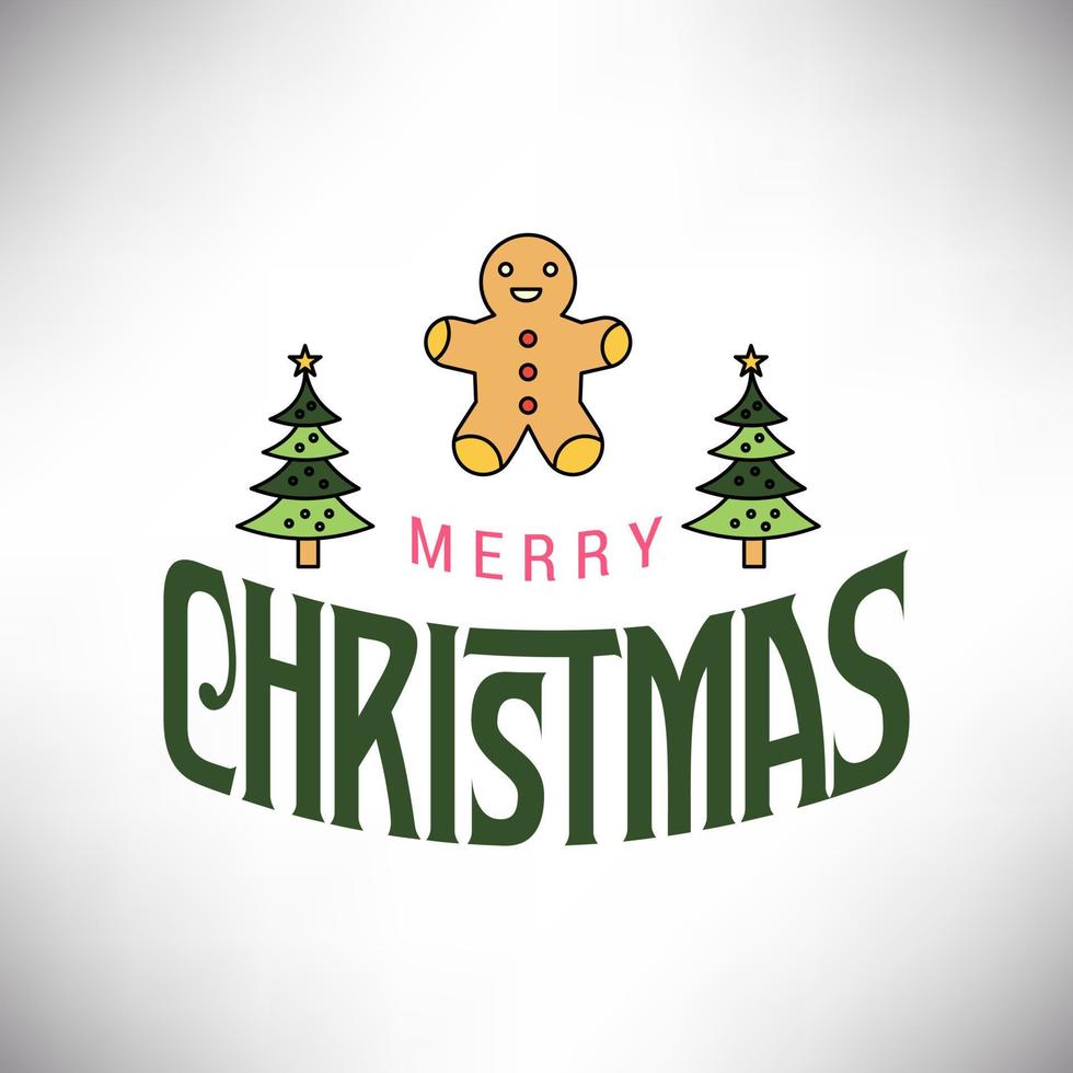 Christmas card design with elegant design and light background vector